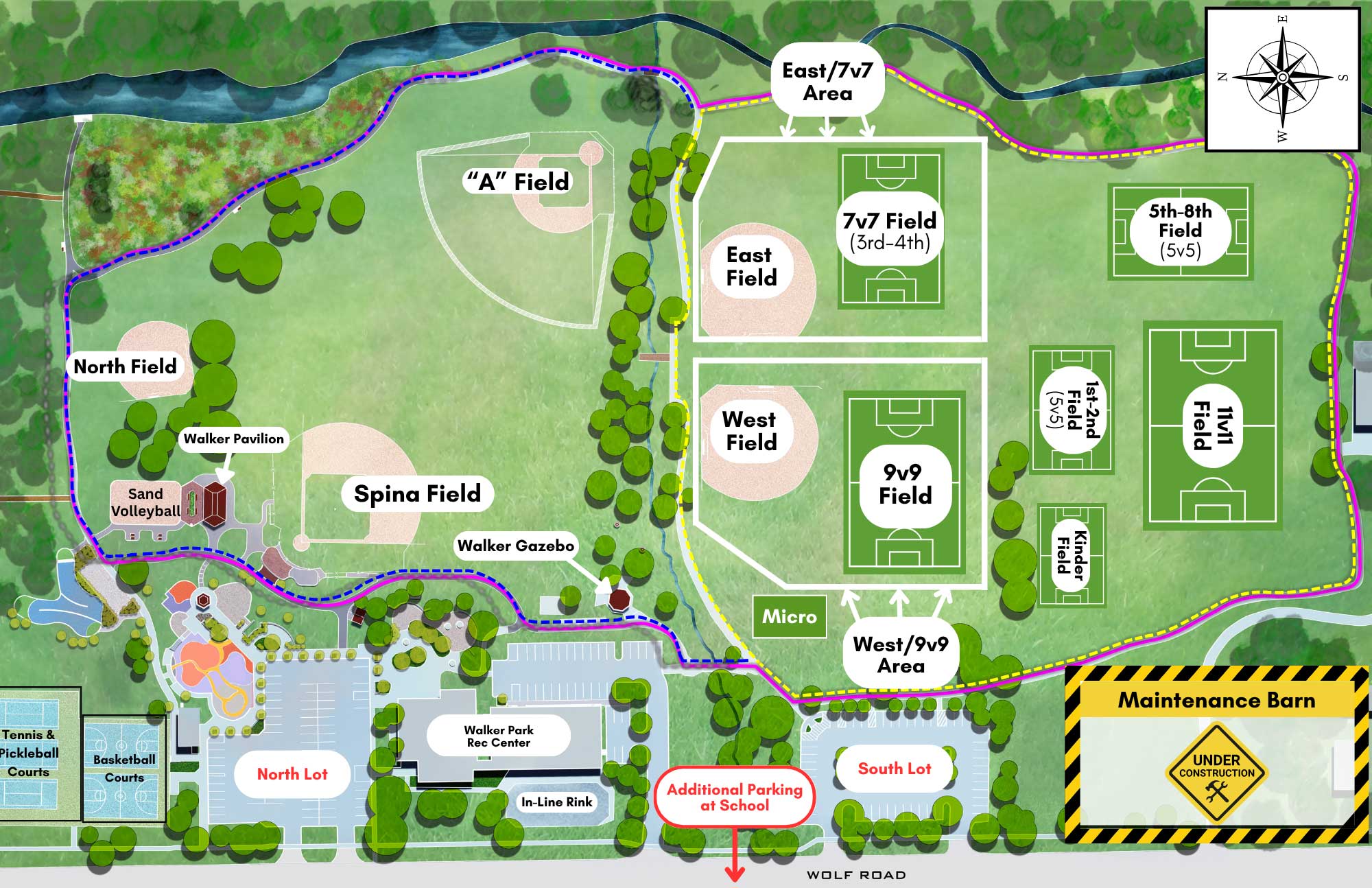Walker Park Map